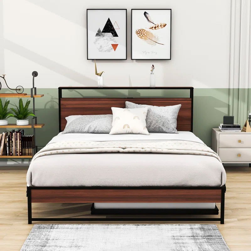 MetalCraft Sunrise Pattern Iron Bed - Furnishiaa -  -